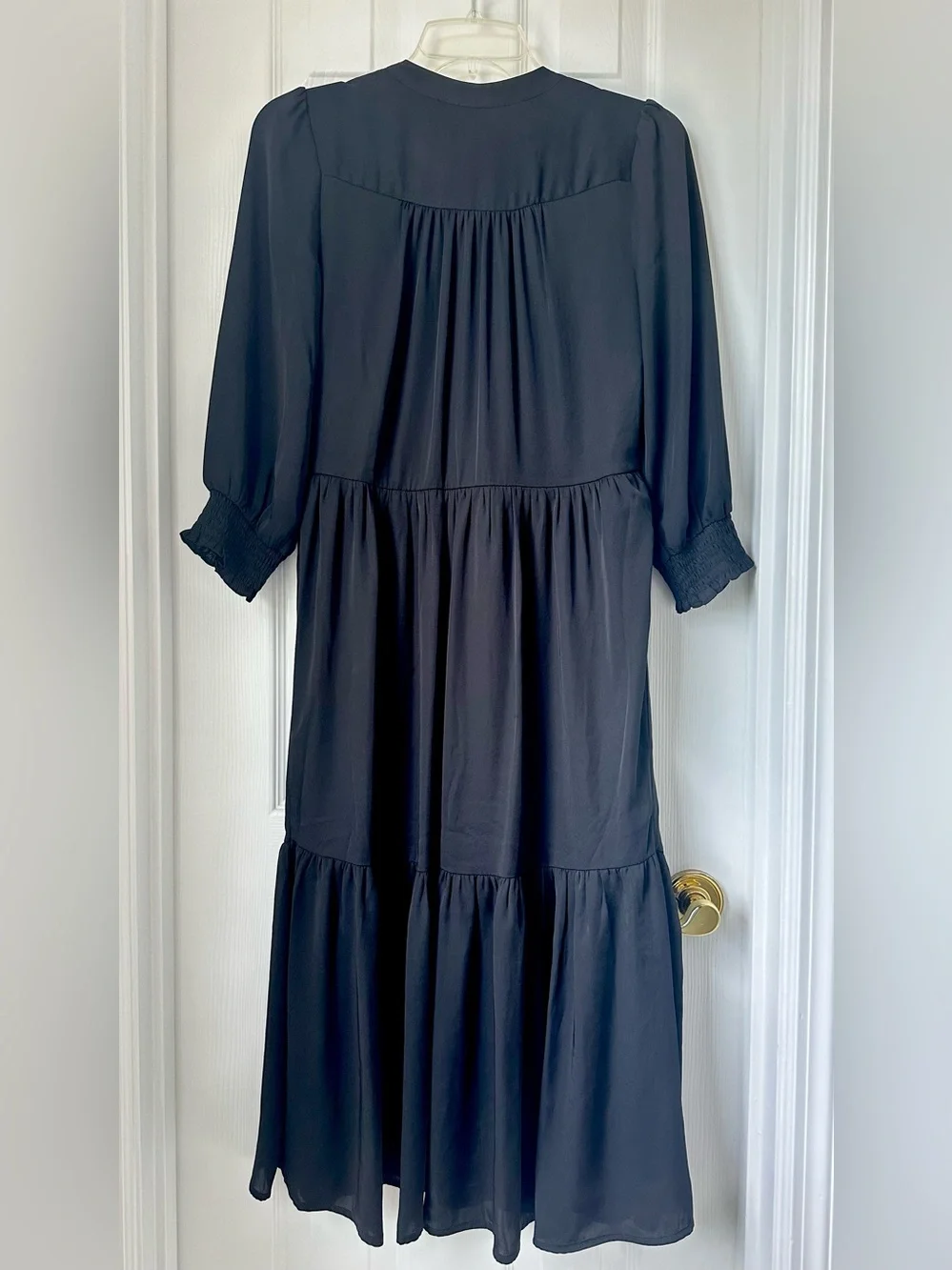 Express Black Long-Sleeve Maxi Dress